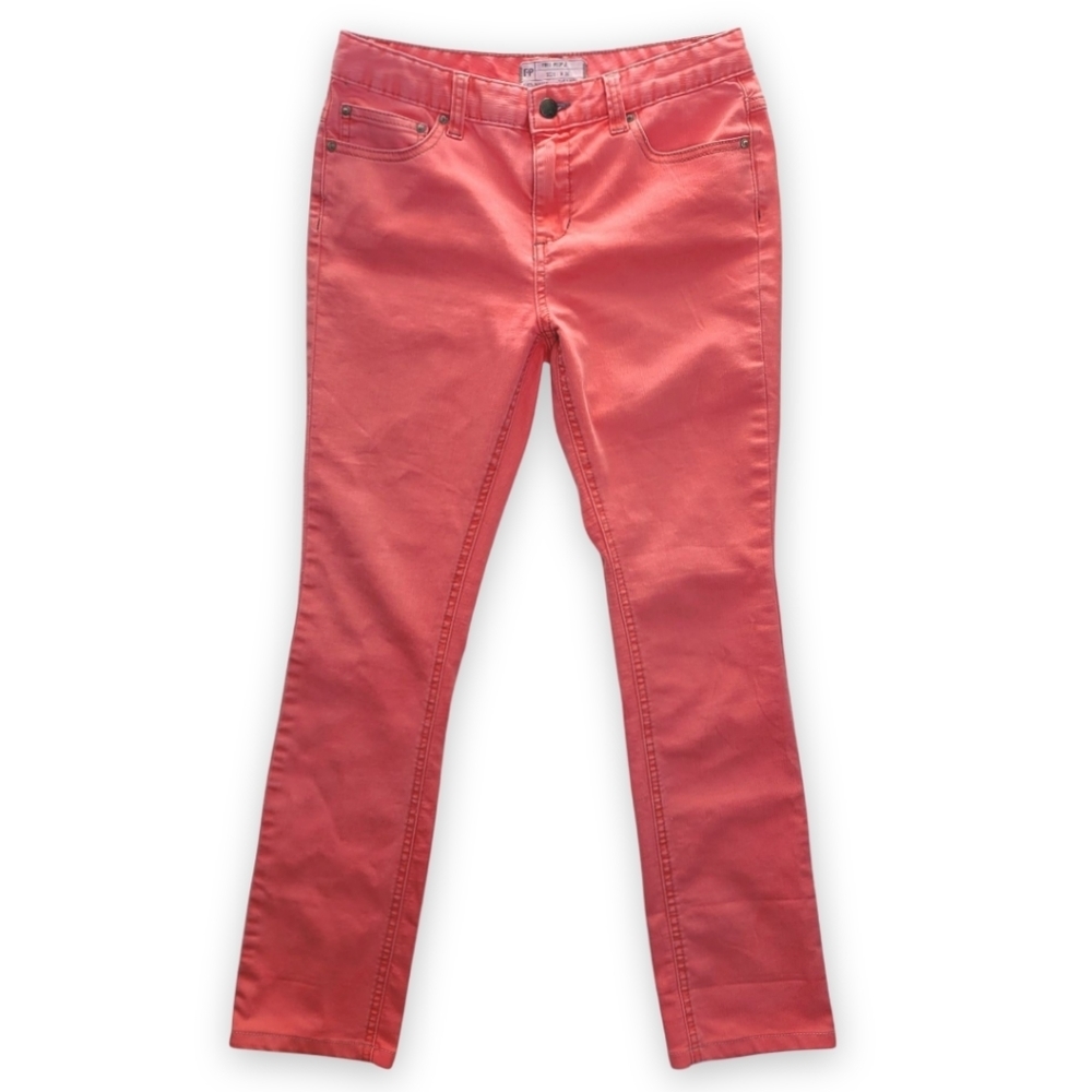 Free People Coral Denim Jeans 26